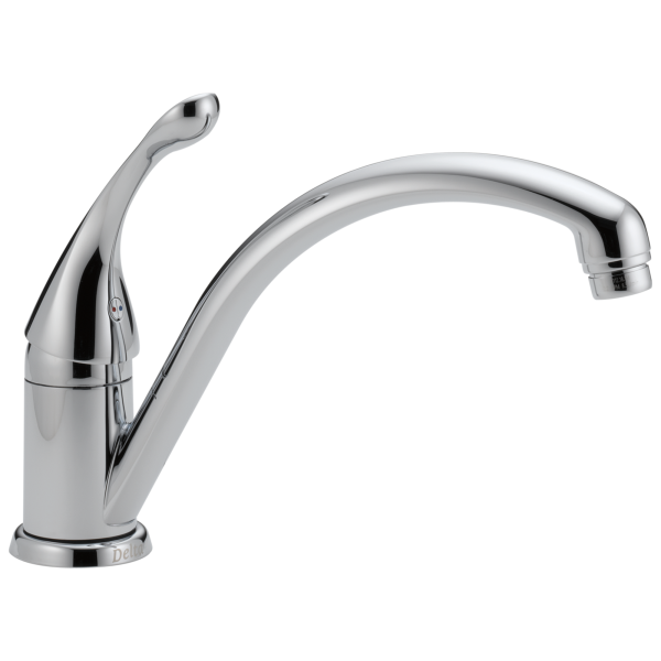 Delta 2390L-CZ-DST Bridge Kitchen Faucet with Pulldown Spray - Champag